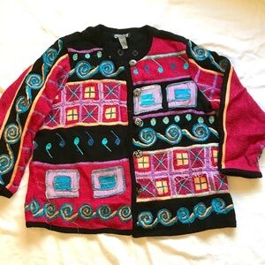 Indigo Moon Arty Cardigan 2XL